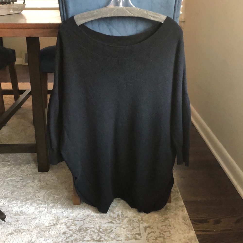 Express oversized knit black sweater